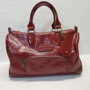 Longchamp legende patent leather handbag